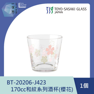 【TOYO-SASAKI】170cc和紋系列酒杯(櫻花) BT-20206-J423 / 東洋佐佐木 / 日本製 / 清酒杯 /日式清酒杯 / 